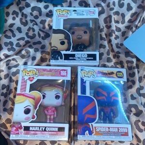 NWT funko pop bundle of 3 figures